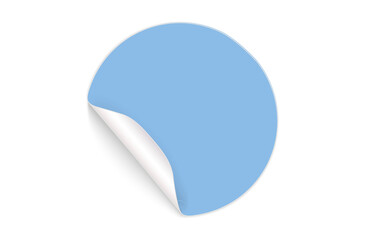 png three-dimensional sticker mock with peel corner and blank label in curved design showing tag banner and white badge for web icon and sale shop set

