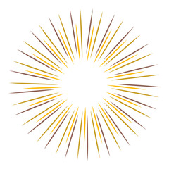 Vintage Sunburst Explosion Handdrawn Design Element Fireworks  Rays