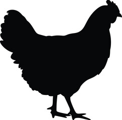 silhouette of a chicken