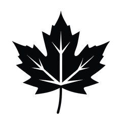 Obraz premium Leaf vector art illustration. leaves isolated on white. black leaves on white background . Collection of leaf logo, icon vector design.