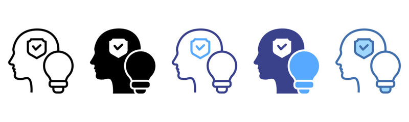 Security Awareness icon sheet multi style collection