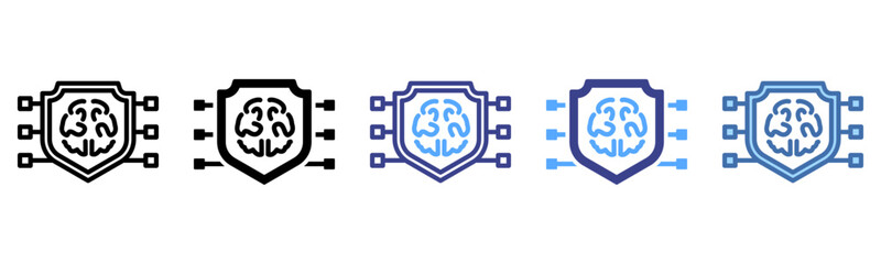 Threat Intelligence icon sheet multi style collection