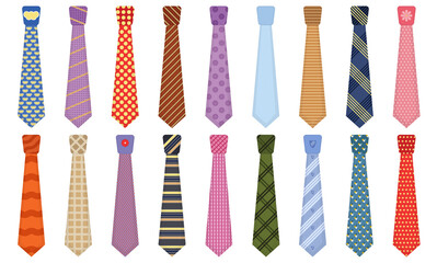 png retro gentleman with plaid suit and silk cravat in cartoon illustration showing business attire with necktie knot and formal fashion element for male job dress style set

