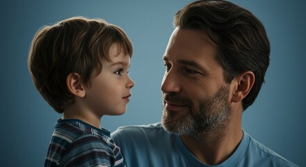 Fototapeta premium Father and child 