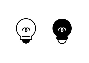 Home Appliances icon 12-12A : light, bulb, light, concept, icon, lamp, symbol, energy, incandescent, electricity, button, vector, 