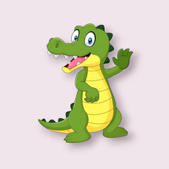 Fototapeta premium Crocodile isolated on white background By John KasawaWildlife crocodile isolated on white background with clipping path