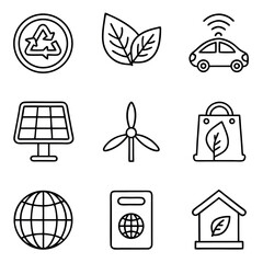 Obraz premium modern icons representing key concepts in finance and investment. Examples include Profit Growth, Interest Rate, Bank Building. Vector illustration