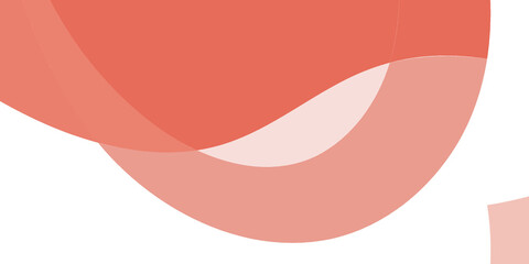 Abstract peachy curves on white background
