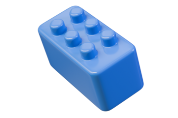3d Plastic toy blocks or Plastic toy brick icon. toy building concept blocks. 3d Minimal toy brick block for children game education puzzle structure. blocks for children's play concept. 3d rendering.