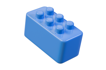 3d Plastic toy blocks or Plastic toy brick icon. toy building concept blocks. 3d Minimal toy brick block for children game education puzzle structure. blocks for children's play concept. 3d rendering.