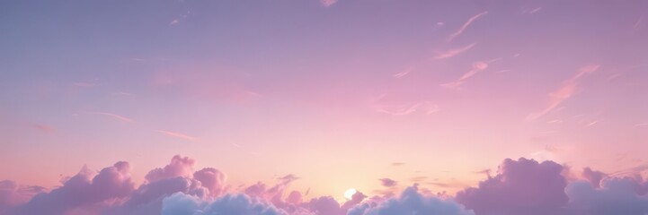 Dreamy pastel cotton candy sky gradient  Soft, fluffy, pink, blue, yellow hues , background, sweet, happy