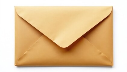 Sealed envelope, isolated on white background, secrecy, confidential material