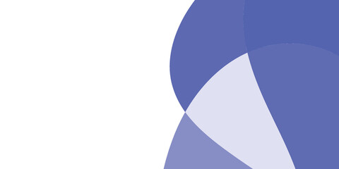 Abstract shapes overlap in soft periwinkle