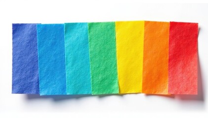 Naklejka premium Single, vibrant colored flap isolated on pure white background , studio, flap, blue