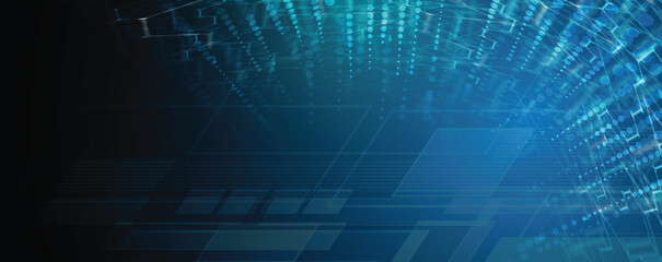 Abstract neon high technology and science background