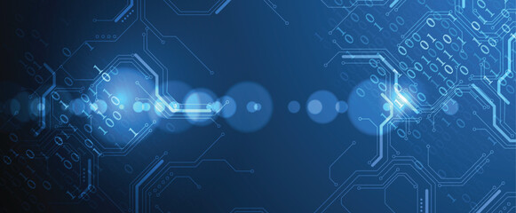 Abstract neon high technology and science background