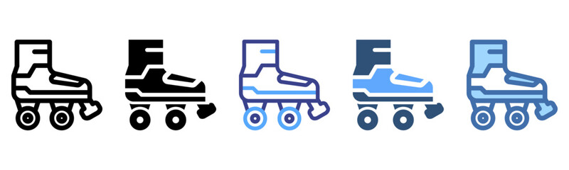 Roller Skates icon sheet multi style collection