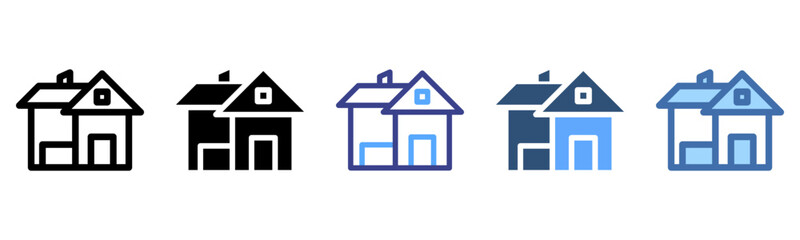 House icon sheet multi style collection