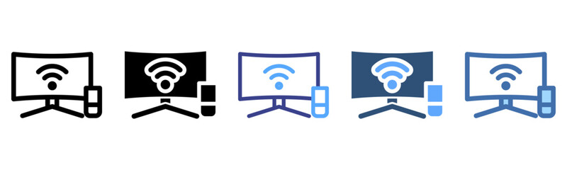 Smart Tv icon sheet multi style collection