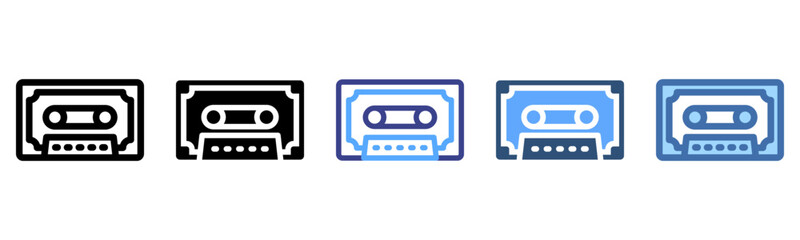 Cassette Tape icon sheet multi style collection