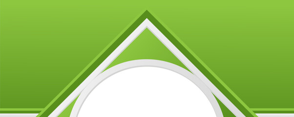 Islamic Border and Arch Shape Elements Green Gradient Style