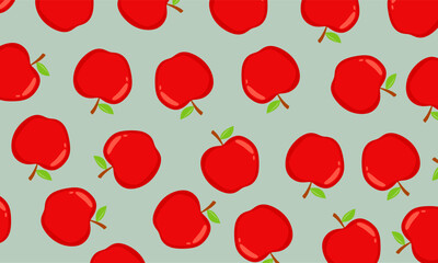 Apple seamless pattern. Apple background. Apple seamless pattern background vector. 