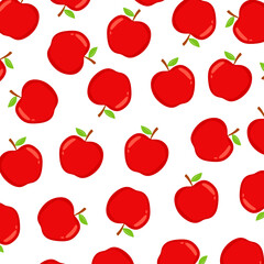 Apple seamless pattern. Apple background. Apple seamless pattern background vector. 