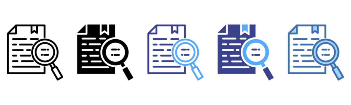 Case Study icon sheet multi style collection