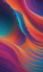 Abstract colorful wave texture, dynamic curves and vibrant hues, flowing, pattern