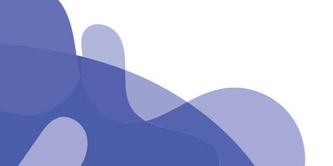 Abstract Fluid Shapes in Blue