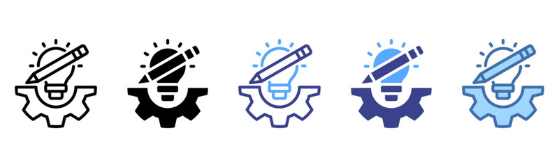 Design icon sheet multi style collection