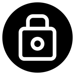 Padlock Glyph Icon