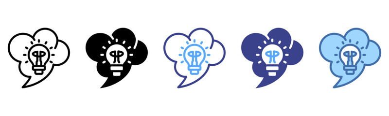 Brainstorm icon sheet multi style collection