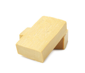 Soap bars isolated on white. Personal hygiene product