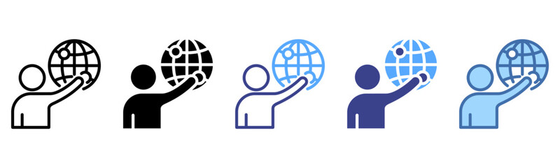 Futurist icon sheet multi style collection