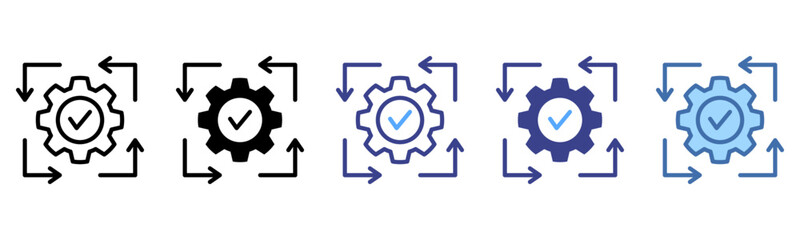 Progress icon sheet multi style collection