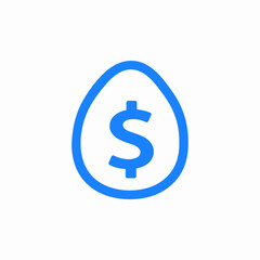 nest egg icon sign vector