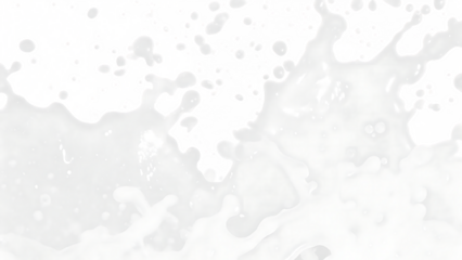 Abstract black white ink splashes isolated on a white background png ai generated