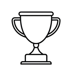 Gold Trophy Cup – Award and Achievement Symbol Vector Illustration