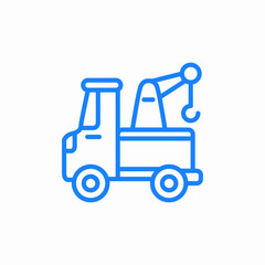 tow truck icon sign vector