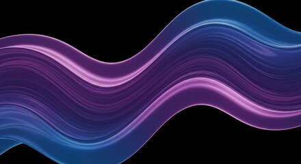 Abstract Purple and Blue Wave Background Swirling Fluid Design Digital Art Modern Texture