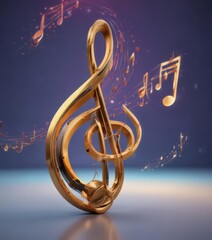 Vibrant, swirling musical notes on a bright background,  abstract wallpaper,  musical,  bright music