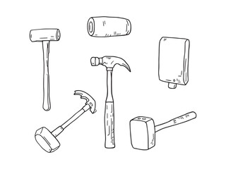 Mallet Line Art Design