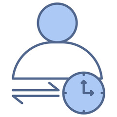 Account Switch Blue Icon