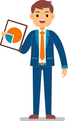 Businessman Profession Character vector illustration