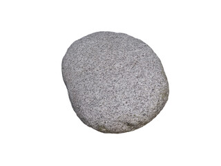 oval stone isolated on white background