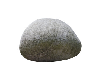 oval stone isolated on white background