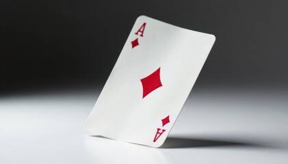 Obraz premium Close-up of a flipped playing card against a stark white backdrop , spades, flip