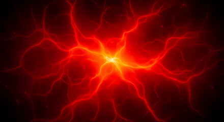 Infrared Radiation Abstract with Red-Orange Gradient Texture