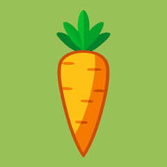 vector illustration of a carrot